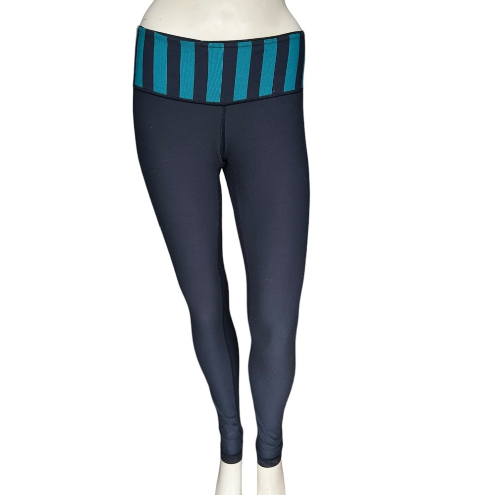 Lululemon Wunder Under Beautiful Baroque Inkwell / Micro Macro Stripe Reversible - Picture 10 of 16